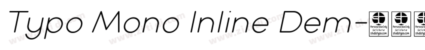 Typo Mono Inline Dem字体转换